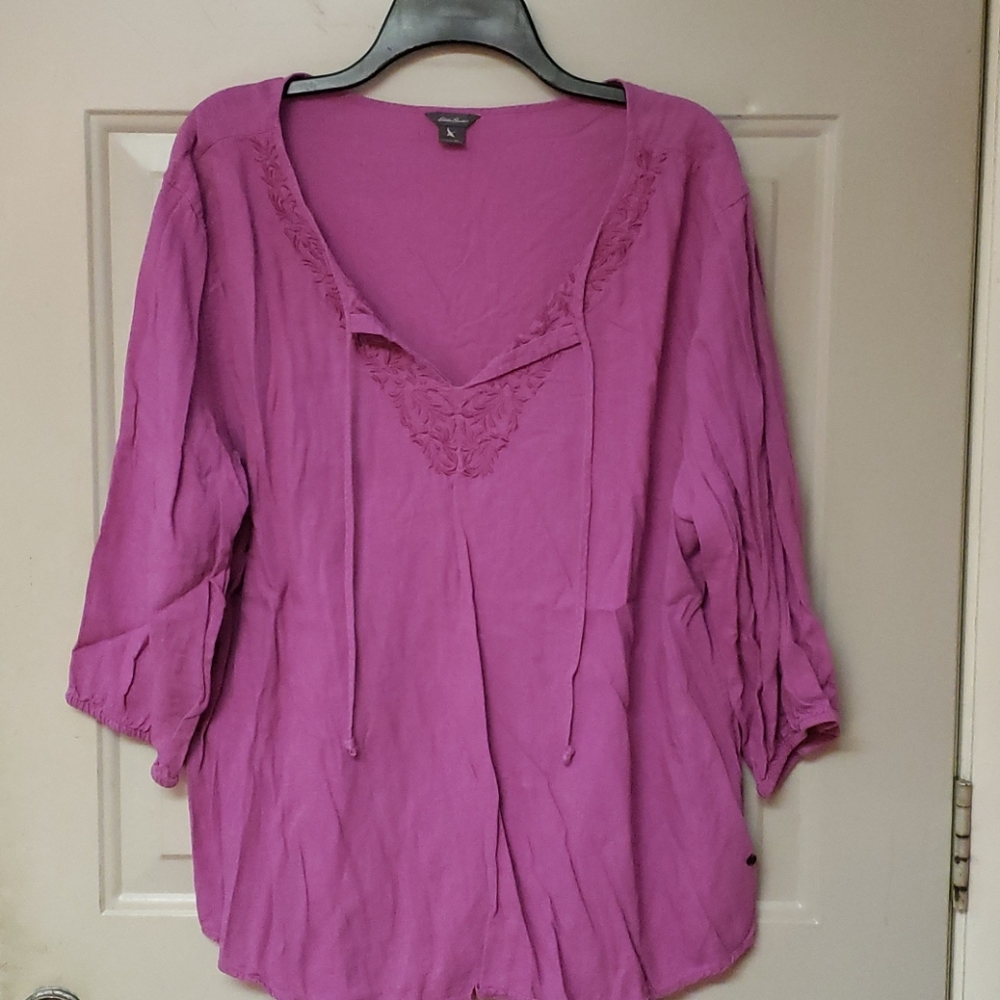 Eddie Bauer Women's xl 3/4 length shirt